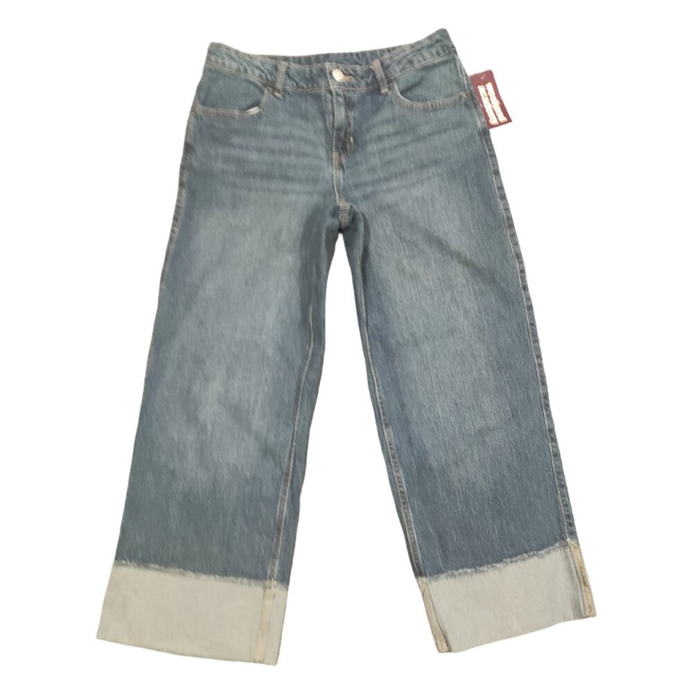 Weekend Academy Dark Wash Cuffed Blue Jeans Girl's Size 16 New with Tags NWT